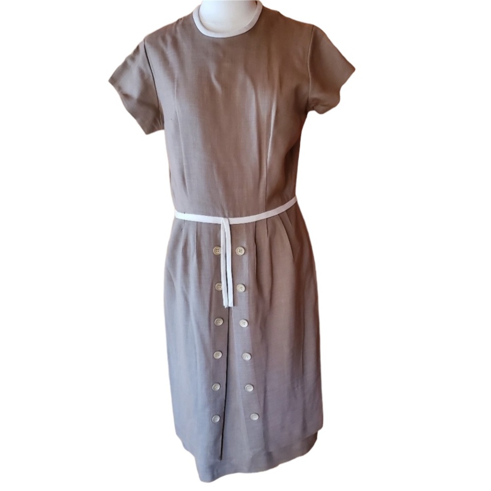 1950s Steven‎ Arnold Brown, Cotton Blend Wiggle Dre